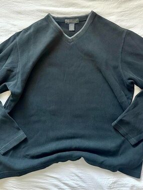 Banana Republic Men’s Charcoal V-Neck Sweater